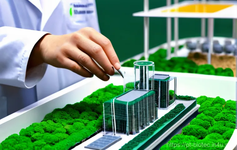 바이오 기반 신소재 연구 - **Prompt 2: The Future is Growing: Mycelium Materials**
    "An intricate and visually stunning clos...